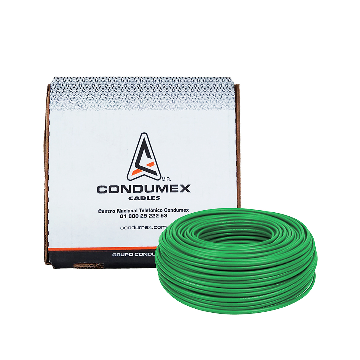 CONDUMEX Caja 100 Mts Cable Verde Thw Cal 10 Awg Vinanel Xxi