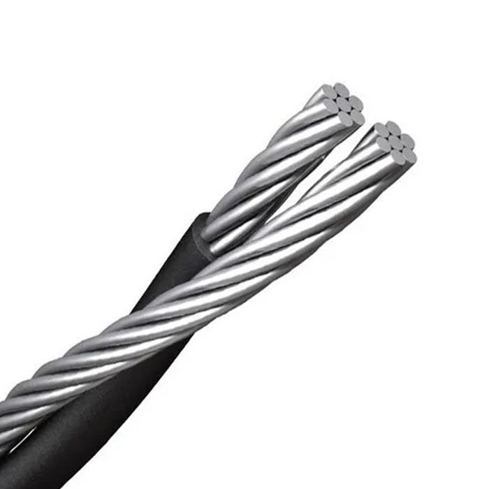 VIAKON. Cable XLP-AL, DUPLEX, (1+1) CAL. 4 AWG