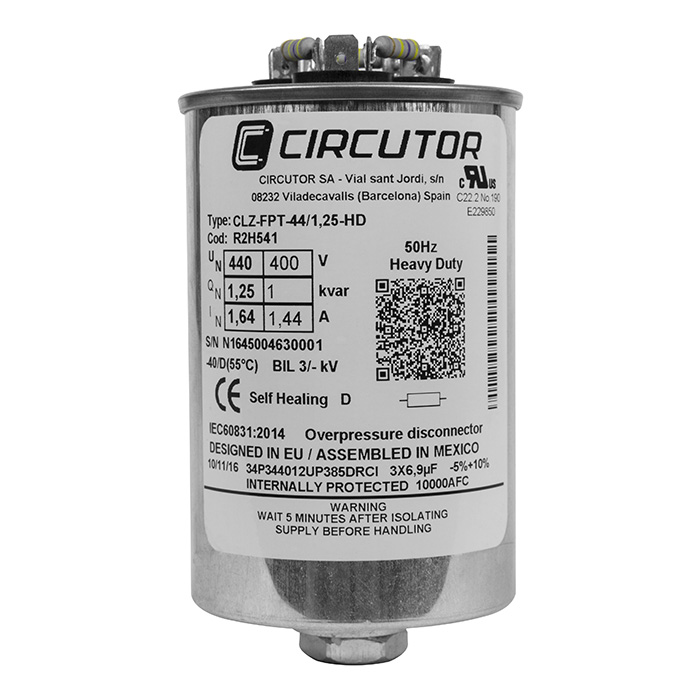 CIRCUTOR. CLZ-FP 24/ 6,25-60 Hz -HD-Condensador