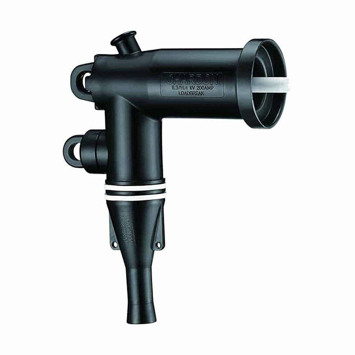 CHARDON. Codo 15kV 200AMP Sin Conector para Calibres 1/0 - 3/0 100% Nivel de Aislamiento