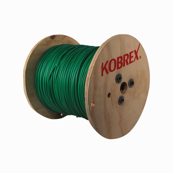 KOBREX. CABLE DE COBRE THW-LS  CAL. 14 AWG VERDE - CARRETE 1000MTS