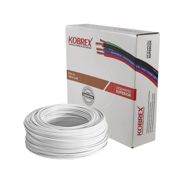 KOBREX. CABLE THW CAJA 14AWG BLANCO
