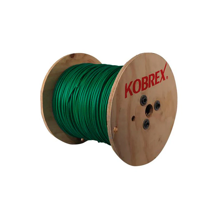 KOBREX. CABLE DE COBRE THW-LS  CAL. 12 AWG VERDE - CARRETE 1000MTS
