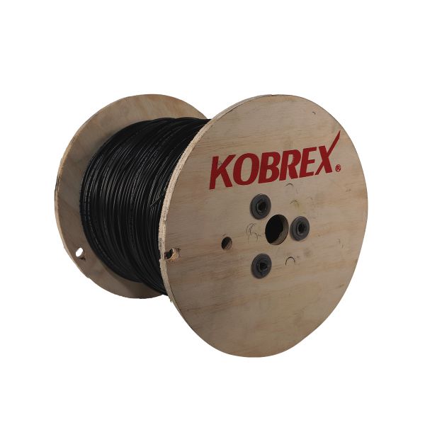 KOBREX. CABLE DE COBRE THW-LS  CAL. 4 AWG NEGRO - CARRETE 500MTS