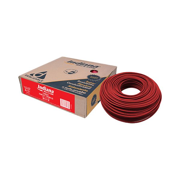 C.CU.THHW-LS 600V ROJO 19H 14AWG CAJA 100m