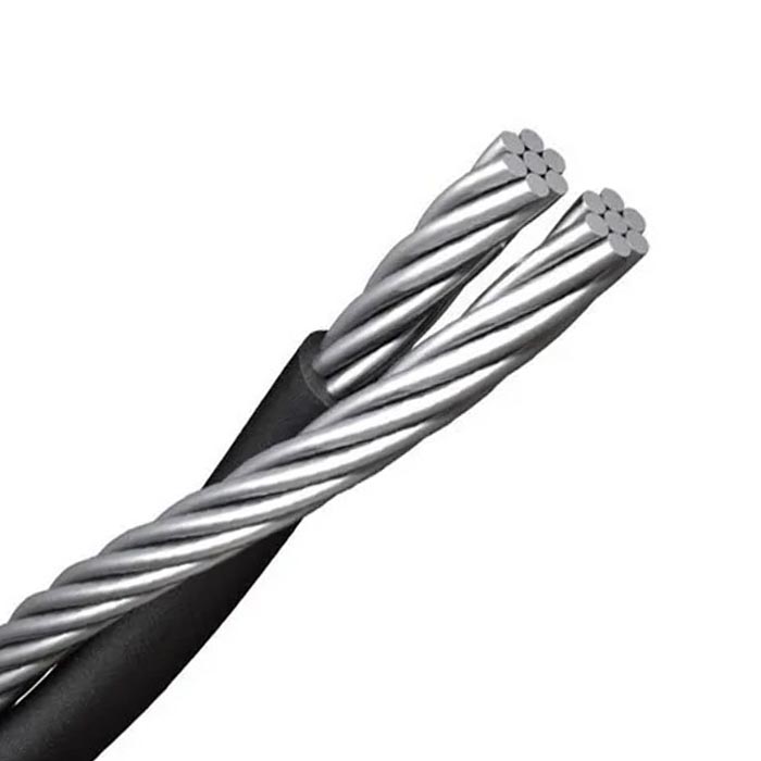 CONDUMEX. CONDUMEX CABLE MULTIPLE DE AL, AAC (1+1) CAL. 6 AWG