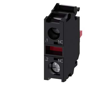 SIEMENS .CONTACTO AUXILIAR (BLOCK) 1 NC  ROJO  P/TABLERO