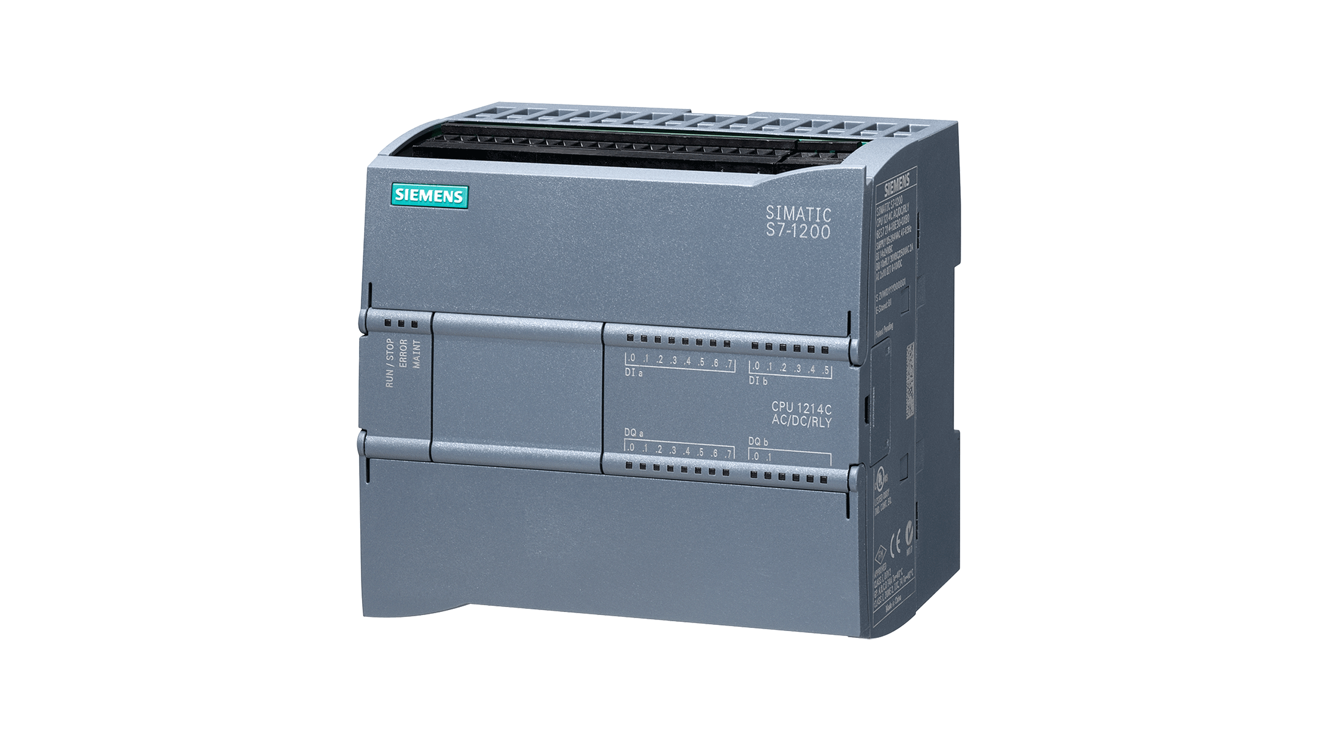 SIEMENS. PLC CPU 1214C AC/DC/RLY 14DI 24VDC/10DQ RLY/2AI 0-10 V  ALIM 120-220VAC