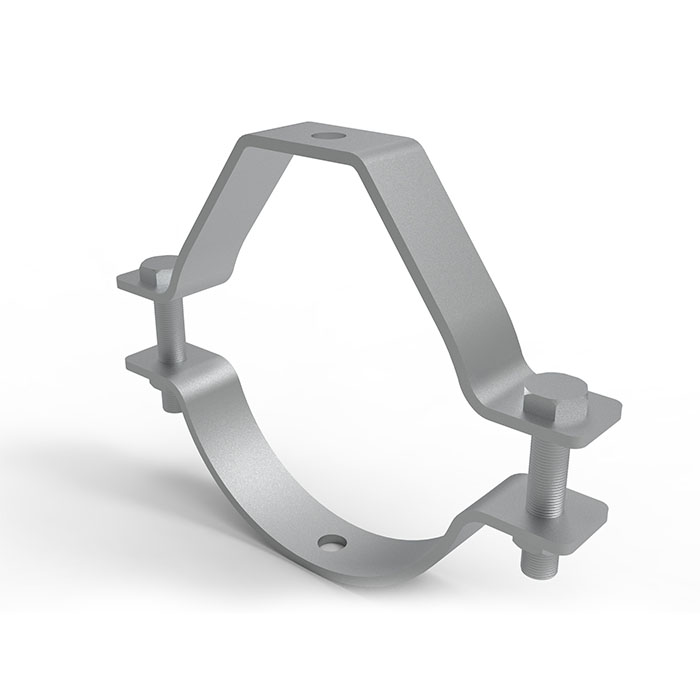 VALMACT. Abrazadera 2BS Para Bastidor Sencilla De Acero Galvanizado Por Inmersion En Caliente.