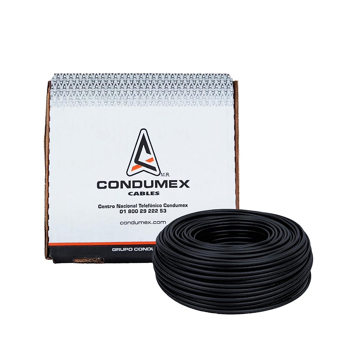 CONDUMEX Caja 100 Mts Cable Negro Thw Cal 14 Awg Vinanel Xxi