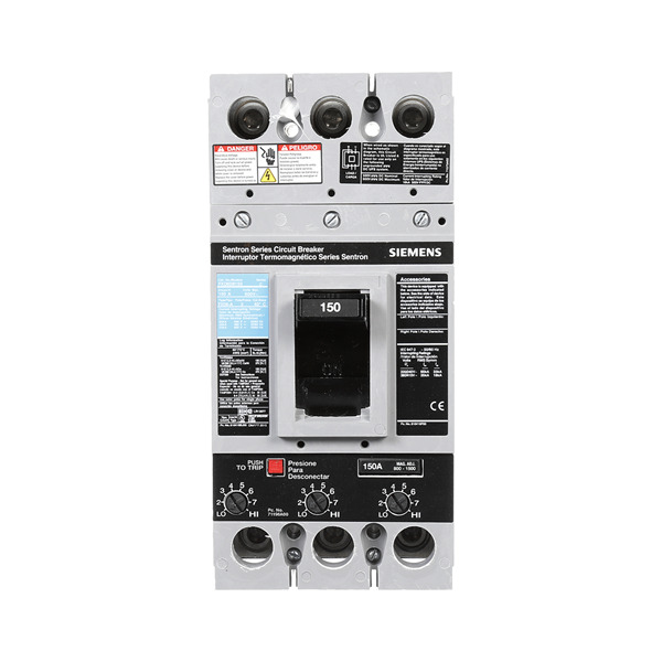 SIEMENS .INTERRUPTOR FXD6 3X150A 65KA/240, 35KA/480, 22KA/600V