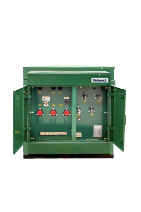 VARIOS. TRANSFORMADOR TRIFASICO TIPO PEDESTAL  75 KVA 23000 220/127 VOLTS. NORMA K